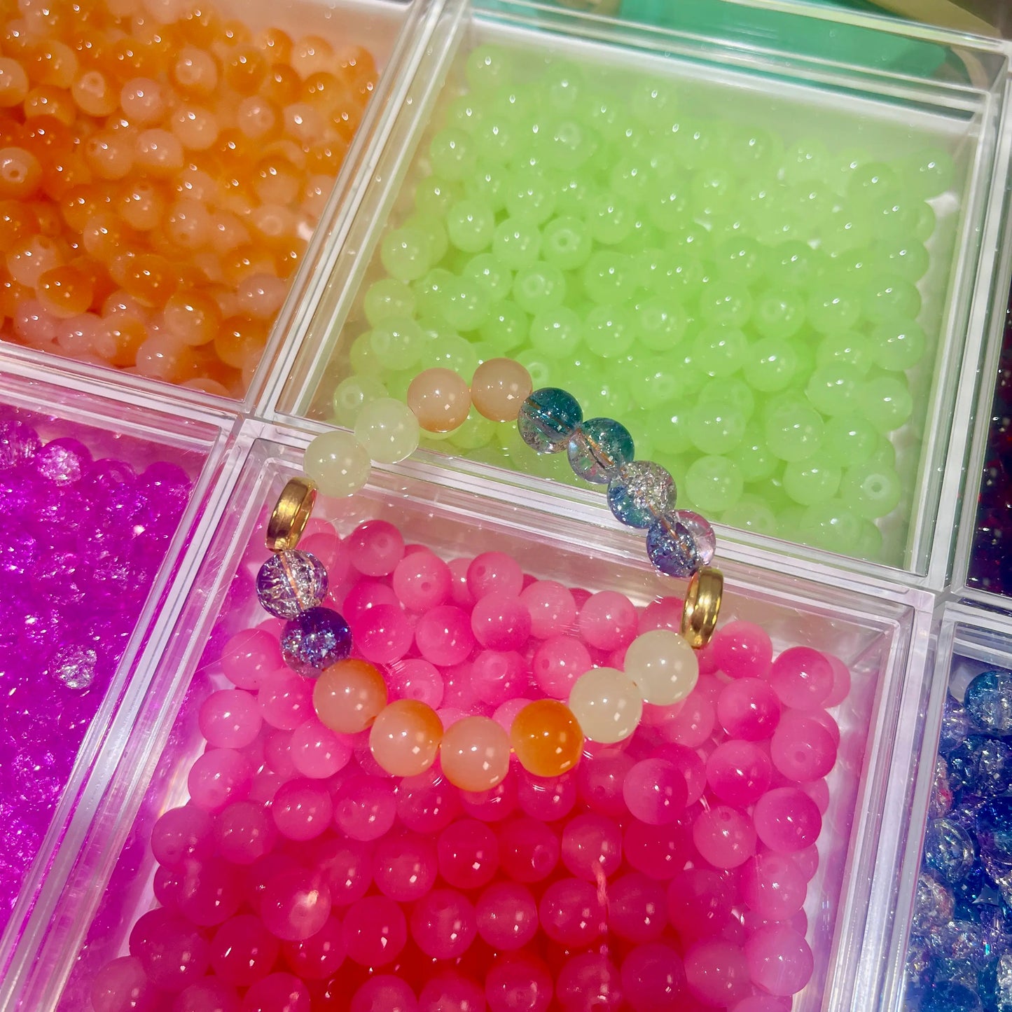 DIY Glass Beads Lucky Bags - Open in Live  3